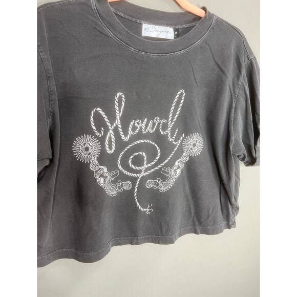 Free People Girl Dangerous Womens M Howdy Graphic Boho T Shirt Casual Western - Picture 7 of 10